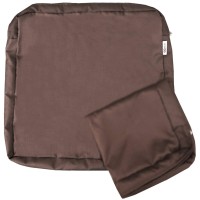 Qqbed 2 Pack Outdoor Patio Chair Water-Resistant Cushion Pillow Seat Covers In Cocoa Brown Color 18