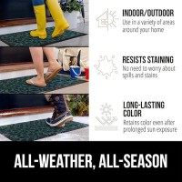 Gorilla Grip 100 Waterproof Allseason Weathermax Doormat 72X24 Runner Durable Natural Rubber Stain And Fade Resistant Low