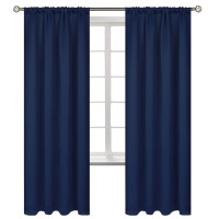 Bgment Rod Pocket Blackout Curtains For Bedroom Thermal Insulated Room Darkening Curtain For Living Room 52 X 72 Inch 2 Pane