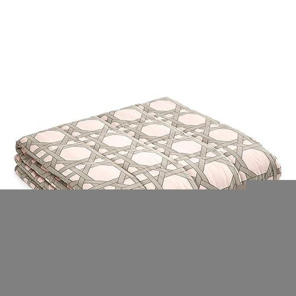 Ynm Weighted Blanket - Heavy 100% Oeko-Tex Certified Cotton Material With Premium Glass Beads (Pink Geometry  60''X80'' 15Lbs)  Suit For One Person(~140Lb) Use On Queen/King Bed