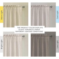 Hversailtex Angora Flax Linen Curtains 84 Inch Length For Bedroom 2 Panels Rod Pocket Light Filtering Canvas Cloth Look Semi Sh