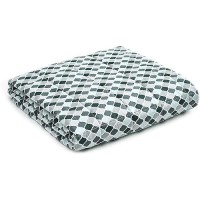 Ynm Weighted Blanket - Heavy 100% Oeko-Tex Certified Cotton Material With Premium Glass Beads (Small Lattice Scroll  60''X80'' 20Lbs)  Suit For One Person(~190Lb) Use On Queen/King Bed