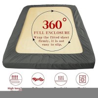 Ntbay Full Fitted Sheet Only Brushed Microfiber Deep Pocket Fitted Sheet Soft Wrinklefree Faderesistant Stainresistant