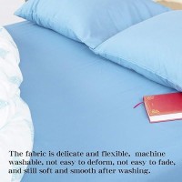 Ntbay Twin Extralong Fitted Sheet Only Brushed Microfiber Deep Pocket Fitted Sheet Soft Wrinklefree Faderesistant Stai