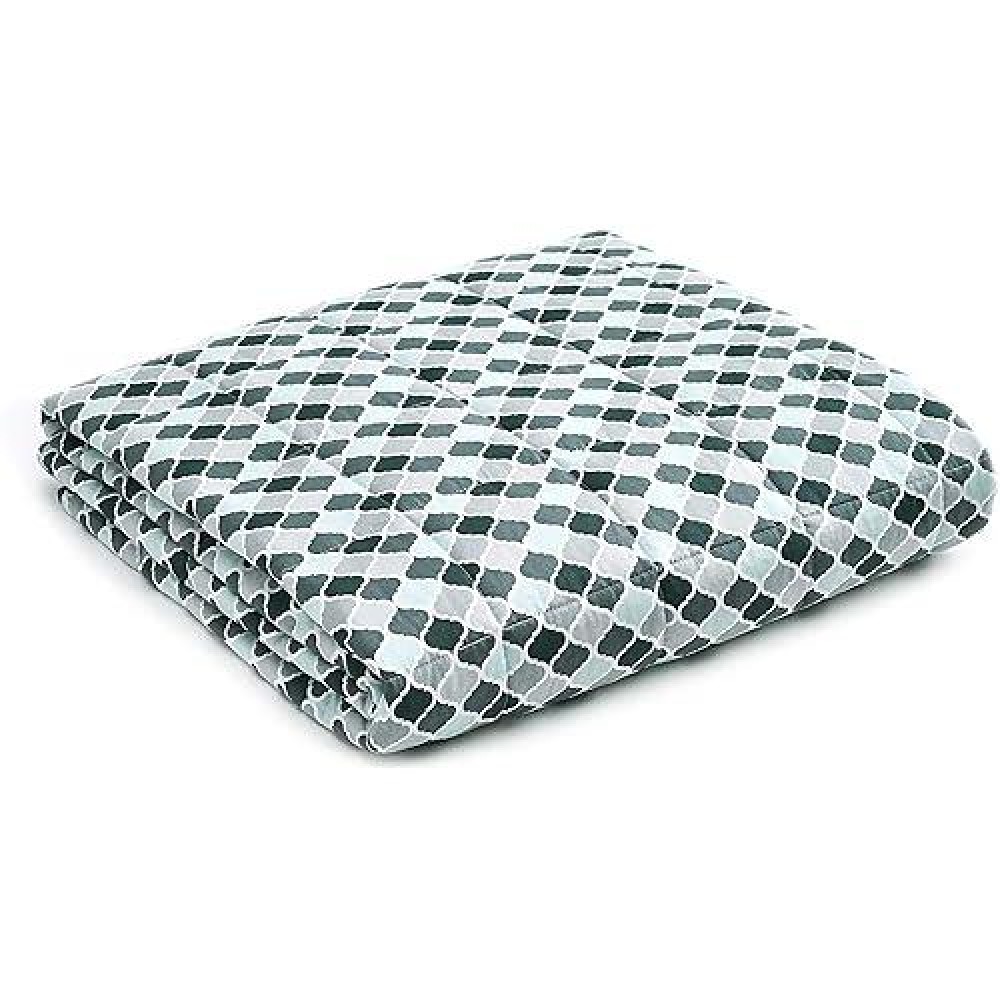 Ynm Weighted Blanket (17 Lbs  60''X80''  Queen Size) For People Weigh Around 160Lbs | 2.0 Cozy Heavy Blanket | 100% Oeko-Tex Certified Cotton Material With Premium Glass Beads  Small Lattice Scroll