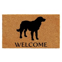 Calloway Mills Az105522436 Golden Retriever Doormat 24 X 36 Naturalblack