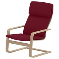 The Pello Chair Cotton Covers Replacement Is Custom Made Compatible For Ikea Pello Chair (Or Pello Armchair Slipcover) Multi Color Options (Darker Red)