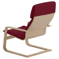 The Pello Chair Cotton Covers Replacement Is Custom Made Compatible For Ikea Pello Chair (Or Pello Armchair Slipcover) Multi Color Options (Darker Red)