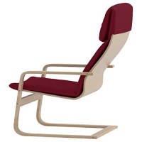 The Pello Chair Cotton Covers Replacement Is Custom Made Compatible For Ikea Pello Chair (Or Pello Armchair Slipcover) Multi Color Options (Darker Red)