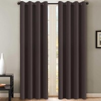 Hversailtex Thermal Insulated Blackout Curtains For Living Room 108 Inches Long Window Treatment Grommet Top Extra Long Panels