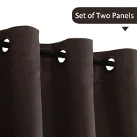 Hversailtex Thermal Insulated Blackout Curtains For Living Room 108 Inches Long Window Treatment Grommet Top Extra Long Panels