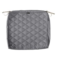 Classic Accessories Montlake Fadesafe Fadesafe Water-Resistant 21 X 19 X 3 Inch Patio Quilted Seat Cushion Cover, Grey