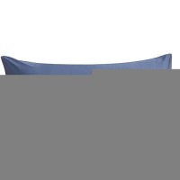 Ntbay Body Cotton Pillowcase - Envelope Closure 20X54 Pillowcase  Breathable And Soft Bed Pillow Case  Denim Blue