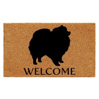 Calloway Mills Az105672436 Pomeranian Doormat 24 X 36 Naturalblack