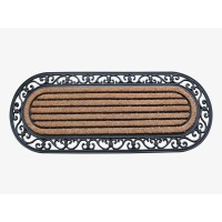 A1 Home Collections Heavy Duty Low Pile Door Mat Easy To Clean Long Lasting Doormat Natural Coir Rubber Large Door Mat Dura