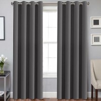 Hversailtex Blackout Window Treatment Curtainspanels Thermal Insulated Room Darkening Solid Grommet Drapes For Bedroomliving