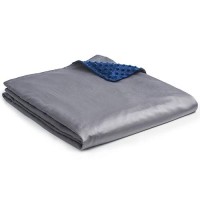 Ynm Cotton Duvet Cover For Weighted Blankets Monaco Blue 48X72