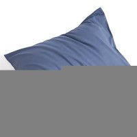 Ntbay King Cotton Pillowcases - Envelope Closure 20X36 Pillowcases Set Of 2  Breathable And Soft Bed Pillow Cases  Denim Blue