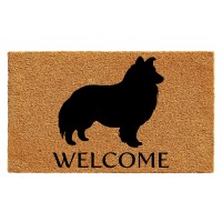 Calloway Mills Az105691729 Shetland Sheepdog Doormat 17 X 29 Naturalblack