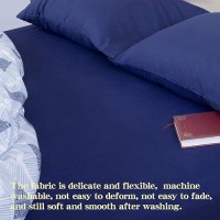 Ntbay Full Fitted Sheet Only Brushed Microfiber Deep Pocket Fitted Sheet Soft Wrinklefree Faderesistant Stainresistant