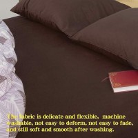 Ntbay Full Fitted Sheet Only Brushed Microfiber Deep Pocket Fitted Sheet Soft Wrinklefree Faderesistant Stainresistant