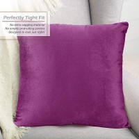 Nestl Throw Pillow Covers Cozy Velvet Decorative Autumn Pillow Covers 22 X 22 Inches Soft Solid Couch Pillow Covers For Sofa