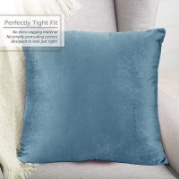 Nestl Throw Euro Pillow Covers Cozy Velvet Decorative Pillow Covers 26 X 26 Inches Soft Solid Couch Pillow Case For Sofa Bed