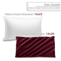 Nestl Throw Pillow Covers Cozy Velvet Decorative Pillow Covers 12 X 20 Inches Soft Solid Couch Pillow Covers For Sofa Bed And