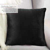 Nestl Throw Pillow Covers Cozy Velvet Decorative Outdoor Pillow Covers 16 X 16 Inches Soft Solid Cushion Covers For Sofa Bed