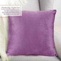 Nestl Throw Pillow Covers Cozy Velvet Decorative Outdoor Pillow Covers 16 X 16 Inches Soft Solid Cushion Covers For Sofa Bed