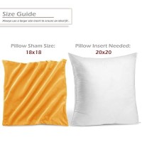 Nestl Throw Pillow Covers Cozy Velvet Decorative Outdoor Pillow Covers 20X20 Inches Soft Solid Cushion Covers For Sofa Bed An