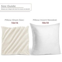 Nestl Throw Pillow Covers Cozy Velvet Decorative Outdoor Pillow Covers 16 X 16 Inches Soft Solid Cushion Covers For Sofa Bed