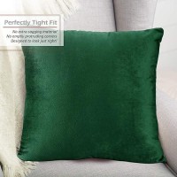 Nestl Throw Pillow Covers Cozy Velvet Decorative Outdoor Pillow Covers 20X20 Inches Soft Solid Cushion Covers For Sofa Bed An