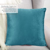 Nestl Throw Pillow Covers Cozy Velvet Decorative Pillow Cases 24X24 Inches Soft Solid Couch Pillow Covers For Sofa Bed And Ca