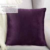 Nestl Throw Pillow Covers Cozy Velvet Decorative Autumn Pillow Covers 22 X 22 Inches Soft Solid Couch Pillow Covers For Sofa