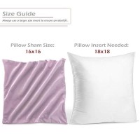 Nestl Throw Pillow Covers Cozy Velvet Decorative Outdoor Pillow Covers 16 X 16 Inches Soft Solid Cushion Covers For Sofa Bed