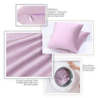 Nestl Throw Pillow Covers Cozy Velvet Decorative Outdoor Pillow Covers 16 X 16 Inches Soft Solid Cushion Covers For Sofa Bed