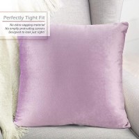 Nestl Throw Pillow Covers Cozy Velvet Decorative Outdoor Pillow Covers 16 X 16 Inches Soft Solid Cushion Covers For Sofa Bed