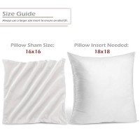 Nestl Throw Pillow Covers Cozy Velvet Decorative Outdoor Pillow Covers 16 X 16 Inches Soft Solid Cushion Covers For Sofa Bed