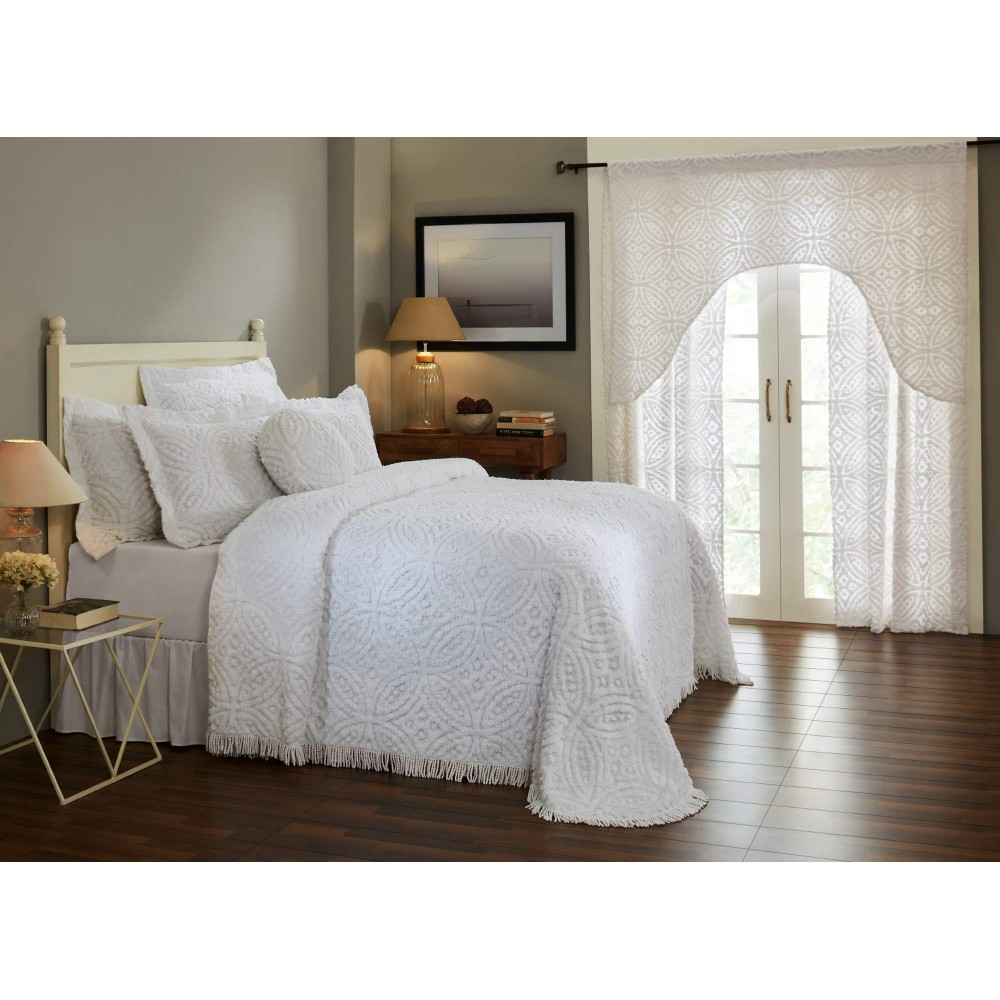 Better Trends Wedding Ring comforter collection 100 cotton Tufted Unique Luxurious Soft Plush chenille Machine Washable Tumble