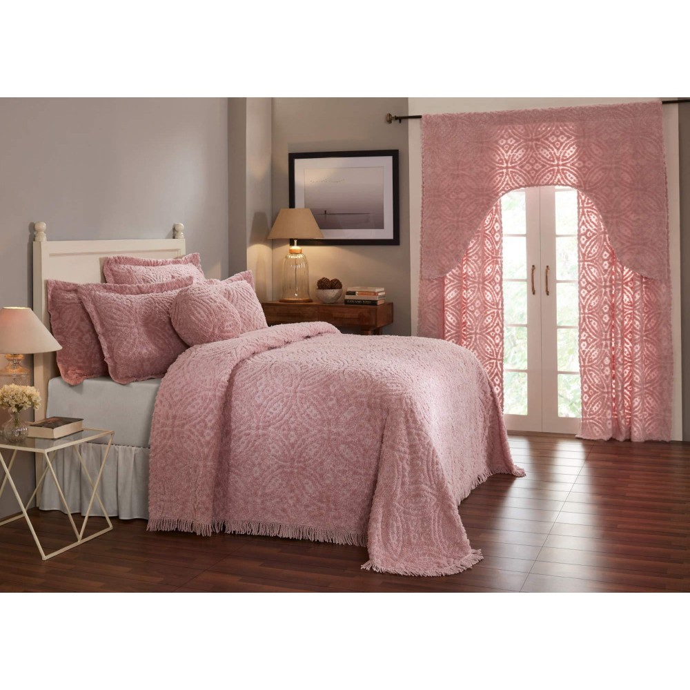 Better Trends Wedding Ring Comforter Collection 100 Cotton Tufted Unique Luxurious Soft Plush Chenille Machine Washable Tumble