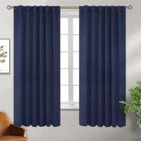 Bgment Rod Pocket And Back Tab Blackout Curtains For Bedroom Thermal Insulated Room Darkening Curtains For Living Room 2 Wind