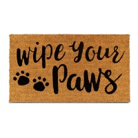 Plus Haven Coco Coir Door Mat With Heavy Duty Backing Wipe Your Paws Doormat 175 X 30 Size Easy To Clean Entry Mat Beau