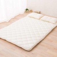 Emoor Japanese Futon Mattress Set (Mattress, Comforter & Pillow) Classe Full Made In Japan, Foldable Floor Sleeping Bed Tatami Mat