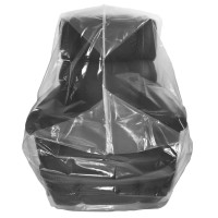 Wowfit Furniture Cover - Dust-Proof Moving Bag For Chairs, Recliners, & Moving Boxes - Clear & Odorless Plastic Bag For Moving - 4Mil Thick Chair Cover - 34W X 42D X 65/48H Inches