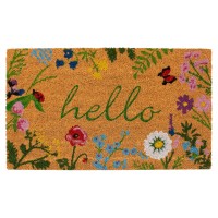 Calloway Mills Az105991729 Floral Hello Doormat 17 X 29 Multicolor