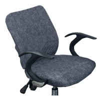 Computer Office Chair Cover - Protective & Stretchable Universal Chair Covers Stretch Rotating Chair Slipcover (H)