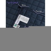 Ynm Exclusive Kids Weighted Blanket Soothing Cotton Smallest Compartments With Glass Beads Bed Blanket For One Person Of 60Lb