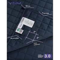 Ynm Exclusive Kids Weighted Blanket Soothing Cotton Smallest Compartments With Glass Beads Bed Blanket For One Person Of 90Lb