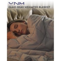 Ynm Weighted Blanket Heavy 100 Percent Oeko-Tex Certified Cotton Material(Light Grey  80''X87'' 30Lbs)  Two Persons(140~240Lb) Sharing Use On Queen/King Bed | A Duvet Included